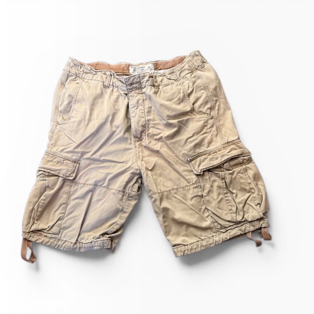 Abercrombie & Fitch Beige Cargo Shorts